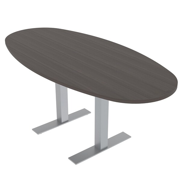33.5 in W, 69.5 in L, 29 in H, Engineered Wood Top, Brown